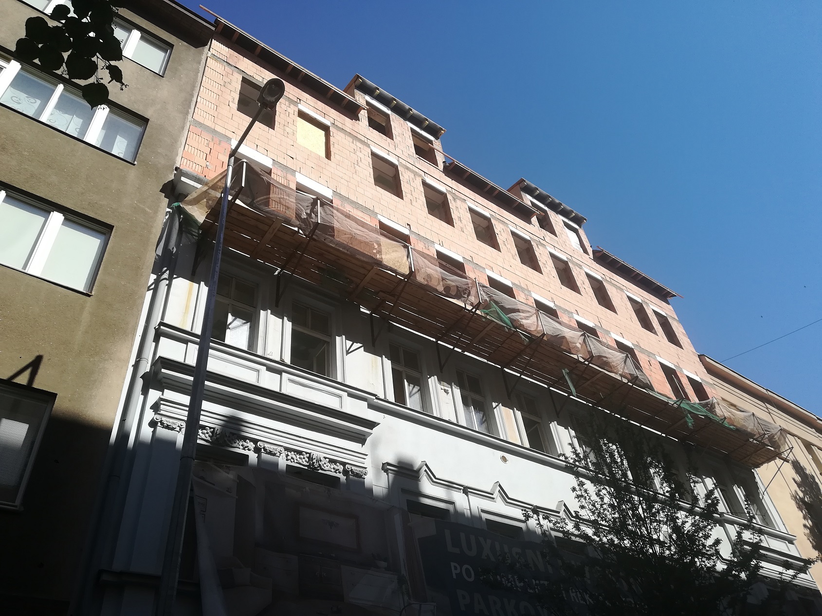 Terasové byty na pražské ulici Záhřebská